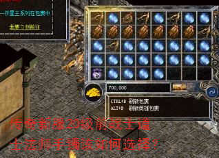 传奇新服20级前战士道士法师手镯该如何选择? 传奇新服20级前战士道士法师手镯该如何选择?