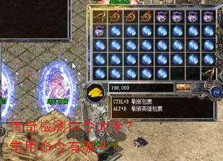 传奇检测命令大全?常用命令有哪些? 传奇检测命令大全?常用命令有哪些?