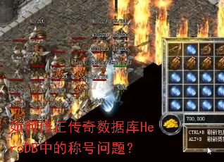 ��������������ݿ�HeroDB�еĳƺ����⣿