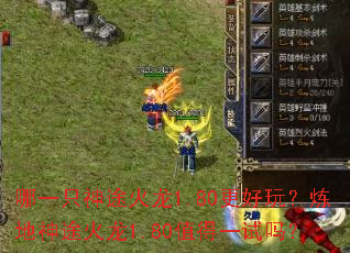 哪一只神途火龙1.80更好玩?炼地神途火龙1.80值得一试吗? 哪一只神途火龙1.80更好玩?炼地神途火龙1.80值得一试吗?