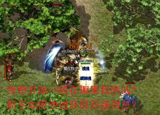 传奇开服一般在哪里找网站?新手如何快速获取开服信息? 传奇开服一般在哪里找网站?新手如何快速获取开服信息?