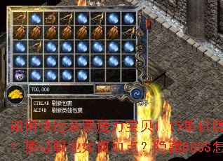 如何快速获取魔力宝贝1.15单机版传奇装备?顶级职业如何加点?隐藏BOSS怎么打? 如何快速获取魔力宝贝1.15单机版传奇装备?顶级职业如何加点?隐藏BOSS怎么打?