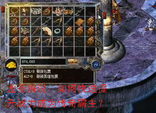 龙圣解说:如何快速提升战力成为传奇霸主? 龙圣解说:如何快速提升战力成为传奇霸主?