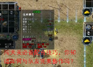 闯天关必备配合技巧,你知道如何与队友完美协作吗? 闯天关必备配合技巧,你知道如何与队友完美协作吗?